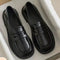 Black Patent Leather Loafers